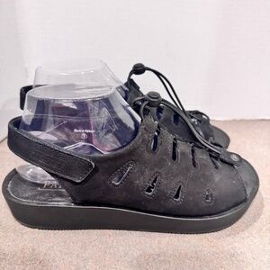 Pandere The Traveler Women’s Sandal In Black Size 8 Bungee Orthotic Shoe